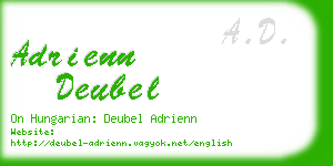 adrienn deubel business card